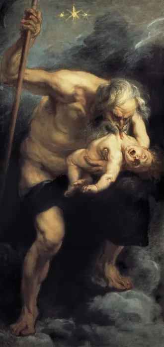 Framed Print : RUBENS, Peter Paul (1577-1640). Saturn Devouring his Son. ca. 1636 - ca. 1637. Baroque art. ; Flemish art. Oil on canvas. SPAIN. Madrid. Prado Museum