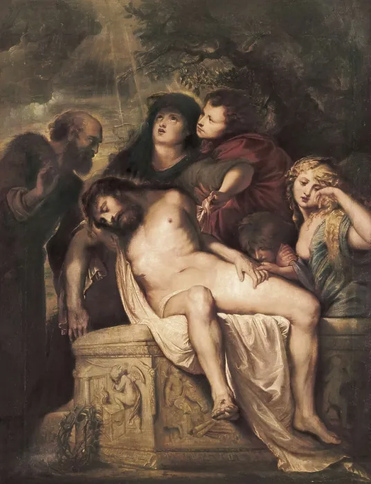 Framed Print : RUBENS, Peter Paul (1577-1640). The Deposition. 1602. Flemish art. ; Baroque art. Oil on canvas. ITALY. Rome. Borghese Gallery & Museum. AISA / Everett Collection**US SALES ONLY**