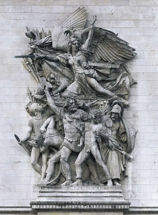Framed Print : RUDE, Franois (1784-1855). The Departure of the Volunteers of 1792 or The Marseillaise. 1833-1836. FRANCE. Paris. Arc de Triomphe Framed Print : RUDE, Franois (1784-1855). The Departure of the Volunteers of 1792 or The Marseillaise. 1833-1836. FRANCE. Paris. Arc de Triomphe