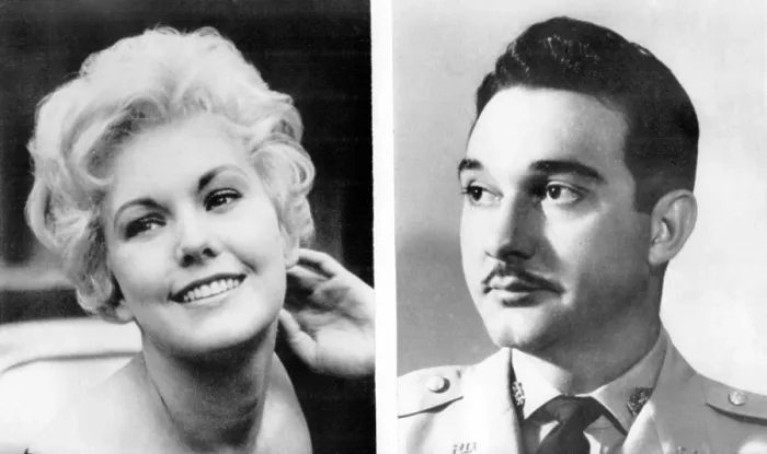 Framed Print : Rumors of romance were flying in Hollywood about Rafael Trujillo Jr. and actress Kim Novak. May 21, 1958 Framed Print : Rumors of romance were flying in Hollywood about Rafael Trujillo Jr. and actress Kim Novak. May 21, 1958