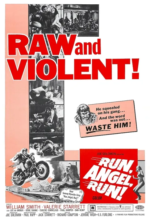 Framed Print : RUN, ANGEL, RUN!, William Smith (in box right), 1969