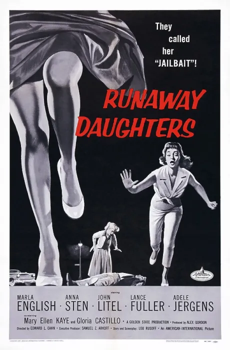 Framed Print : RUNAWAY DAUGHTERS, US poster art, 1956