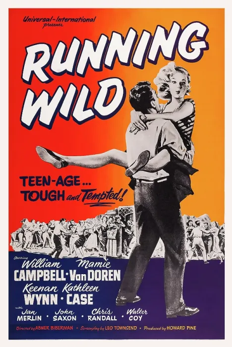 Framed Print : RUNNING WILD, US poster art, 1955 Framed Print : RUNNING WILD, US poster art, 1955
