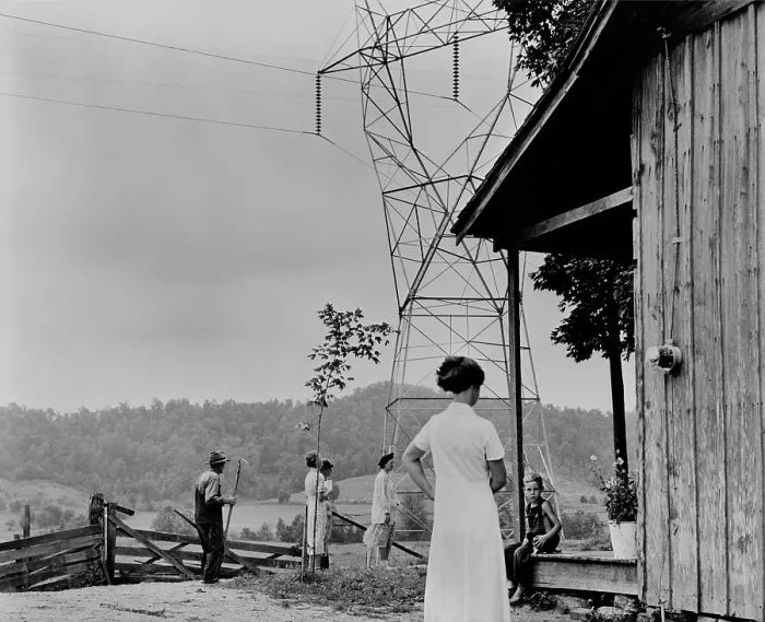 Framed Print : Rural electrification in the Tennessee Valley Framed Print : Rural electrification in the Tennessee Valley