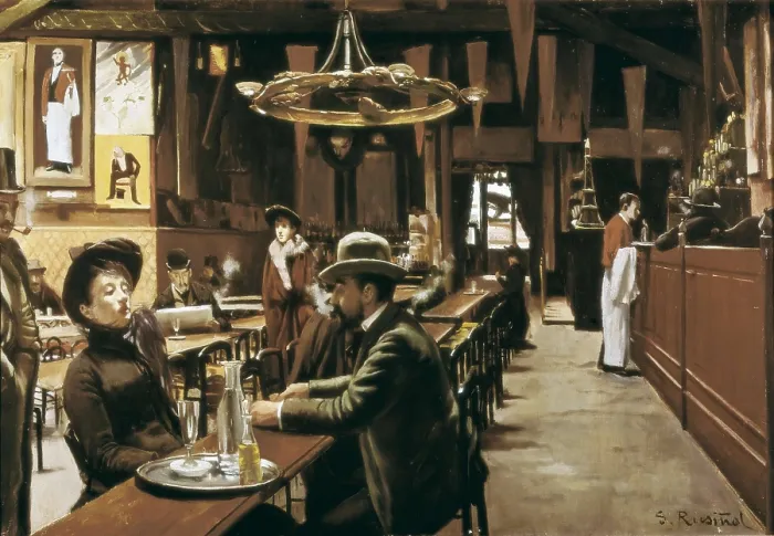 Framed Print : RUSIOL i PRATS, Sainttiago (1861-1931). Caf at Montmartre. 1890. Modernism. Oil on canvas. SPAIN. Monistrol de Montserrat. Museum of Montserrat Framed Print : RUSIOL i PRATS, Sainttiago (1861-1931). Caf at Montmartre. 1890. Modernism. Oil on canvas. SPAIN. Monistrol de Montserrat. Museum of Montserrat