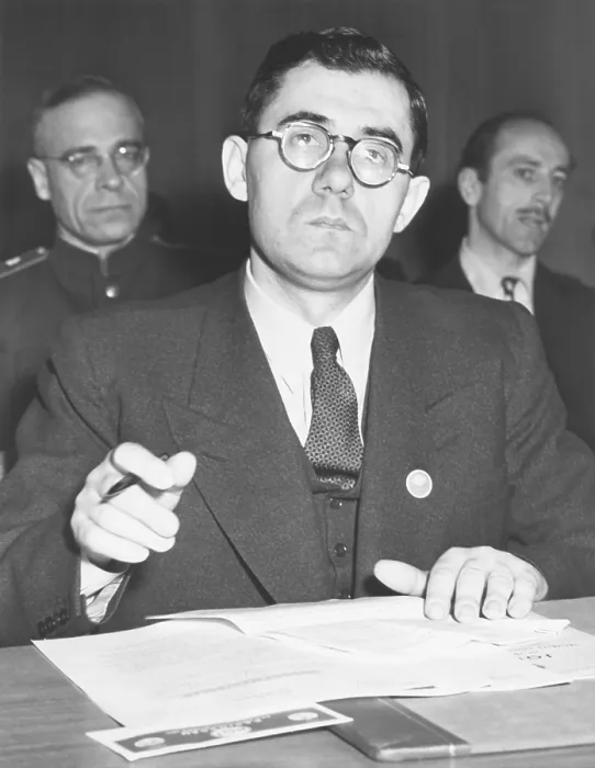 Framed Print : Russian Andrei Gromyko requested removal of USSR-Iranian dispute from UN Security Council Agenda. March 26, 1946