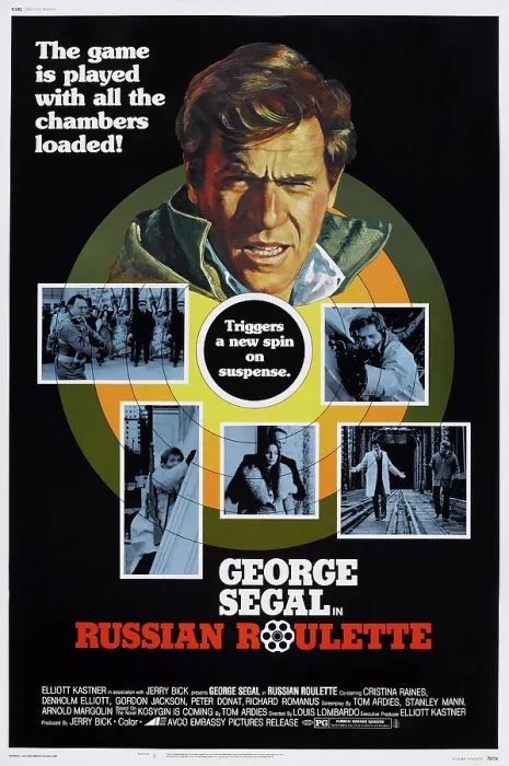 Framed Print : RUSSIAN ROULETTE, US poster, George Segal, 1975