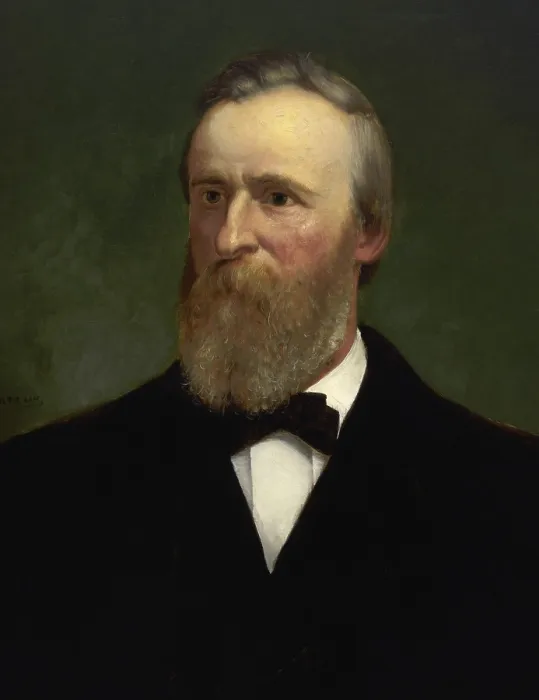 Framed Print : Rutherford Hayes, 18th President of the United States, serving from 1877 to 1881. Rutherford B
