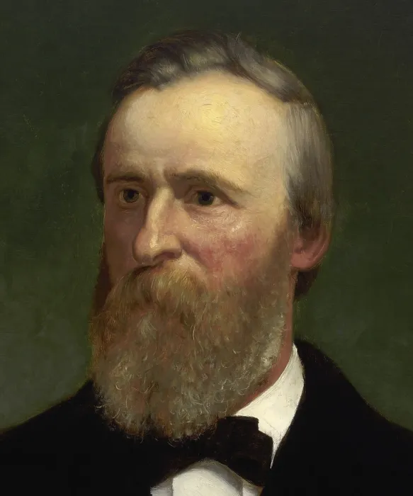 Framed Print : Rutherford Hayes, 18th President of the United States, serving from 1877 to 1881. Rutherford B