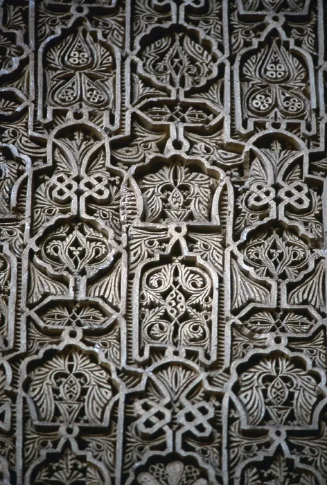 Framed Print : Saadian Necropolis, 16th Century, marble - Detail. Finely worked decorative marble located in the small hall of the necropolis of Marrakech, built for Saadians dynasty Framed Print : Saadian Necropolis, 16th Century, marble - Detail. Finely worked decorative marble located in the small hall of the necropolis of Marrakech, built for Saadians dynasty