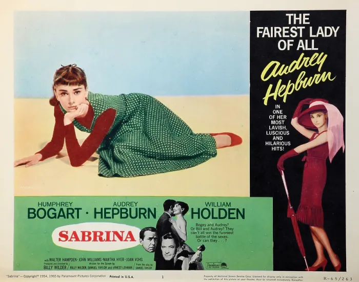Framed Print : SABRINA, Audrey Hepburn, 1954