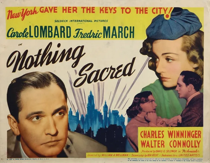 Framed Print : NOTHING SACRED, Fredric March, Carole Lombard, 1937
