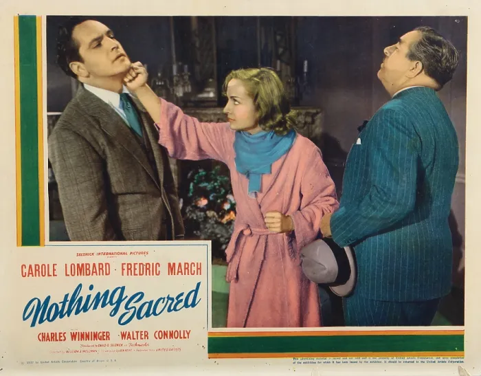 Framed Print : NOTHING SACRED, Fredric March, Carole Lombard, Walter Connolly, 1937