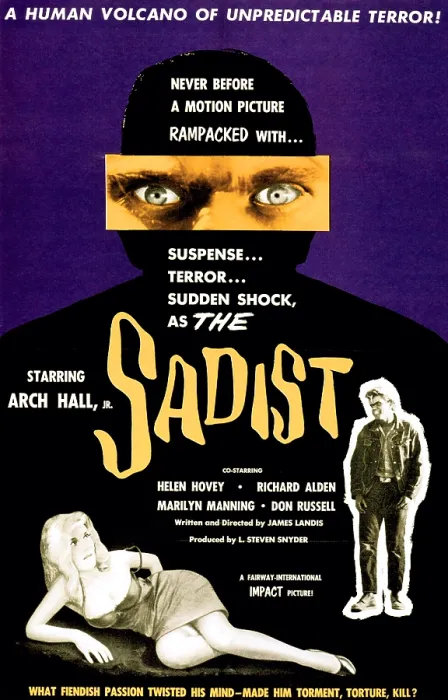 Framed Print : THE SADIST, Helen Hovey, Arch Hall, Jr. 1963 Framed Print : THE SADIST, Helen Hovey, Arch Hall, Jr. 1963