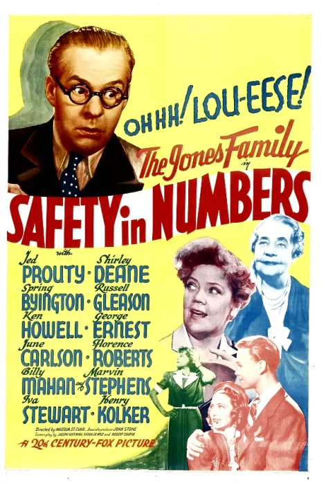 Framed Print : SAFETY IN NUMBERS, top left: Jed Prouty, right from top left: Spring Byington, Florence Roberts, 1938, TM and Copyright 20th Century Fox Film Corp