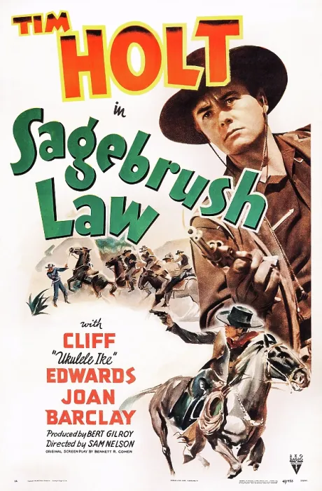 Framed Print : SAGEBRUSH LAW, US poster art, Tim Holt, 1943 Framed Print : SAGEBRUSH LAW, US poster art, Tim Holt, 1943