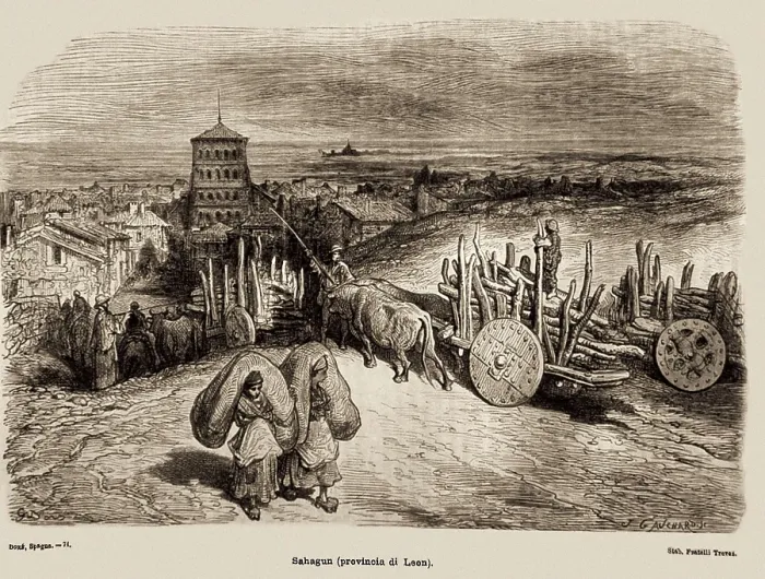 Framed Print : Sahagn, drawing by Gustave Dor. Engraving. SPAIN. Madrid. National Library. AISA / Everett Collection**US SALES ONLY**