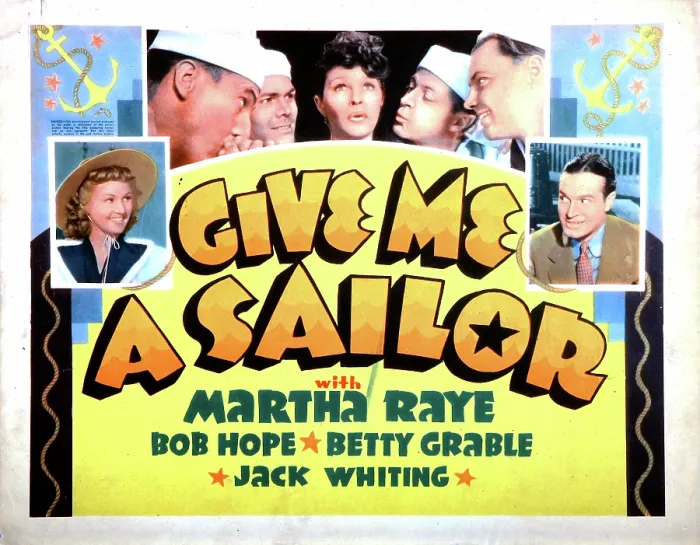 Framed Print : GIVE ME A SAILOR, Betty Grable (left), Martha Raye (center), Bob Hope (right), 1938