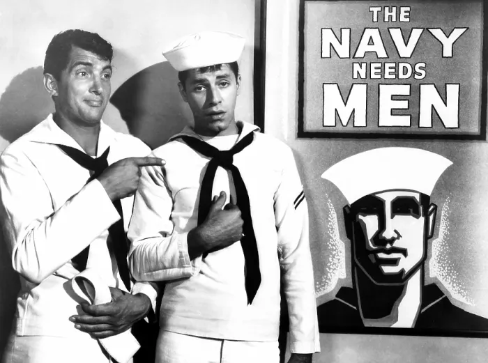 Framed Print : SAILOR BEWARE, from left, Dean Martin, Jerry Lewis, 1952 Framed Print : SAILOR BEWARE, from left, Dean Martin, Jerry Lewis, 1952