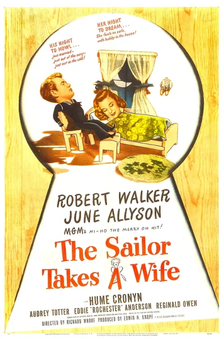 Framed Print : THE SAILOR TAKES A WIFE, US poster, Robert Walker, June Allyson, 1945
