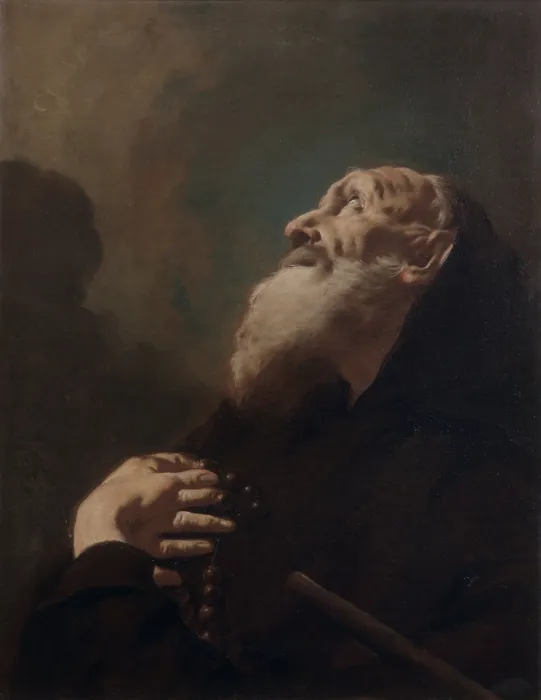 Framed Print : Saint Francis from Paola (San Francesco di Paola), by Francesco Cappella also known as Daggi, 1750 - 1755, 18th Century, oil on canvas, 65 x 51 cm - Italy, Emilia Romagna Framed Print : Saint Francis from Paola (San Francesco di Paola), by Francesco Cappella also known as Daggi, 1750 - 1755, 18th Century, oil on canvas, 65 x 51 cm - Italy, Emilia Romagna