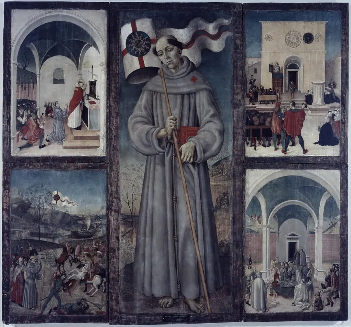 Framed Print : Saint Giovanni da Capestrano and Stories of His Life, by Master of san Giovanni da Capestrano, ca