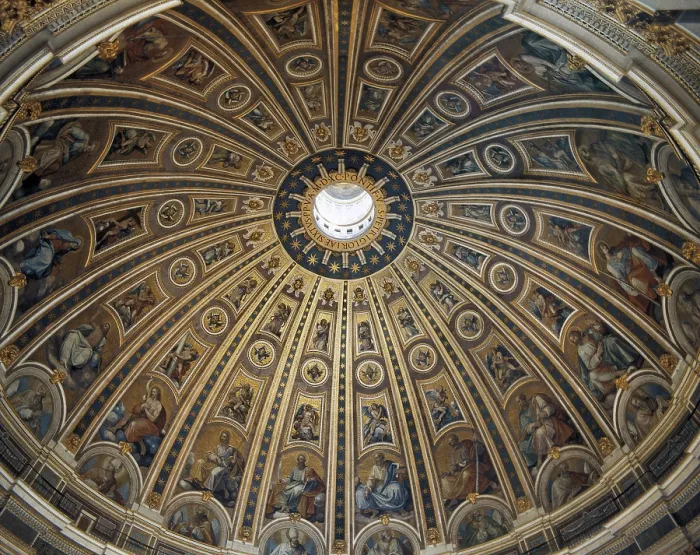Framed Print : Saint Peter's Basilica. VATICAN CITY. Saint Peter's Basilica. The Vatican / Basilica of St.Peter's / Interior of Dome. Renaissance art. Cinquecento. Architecture Framed Print : Saint Peter's Basilica. VATICAN CITY. Saint Peter's Basilica. The Vatican / Basilica of St.Peter's / Interior of Dome. Renaissance art. Cinquecento. Architecture