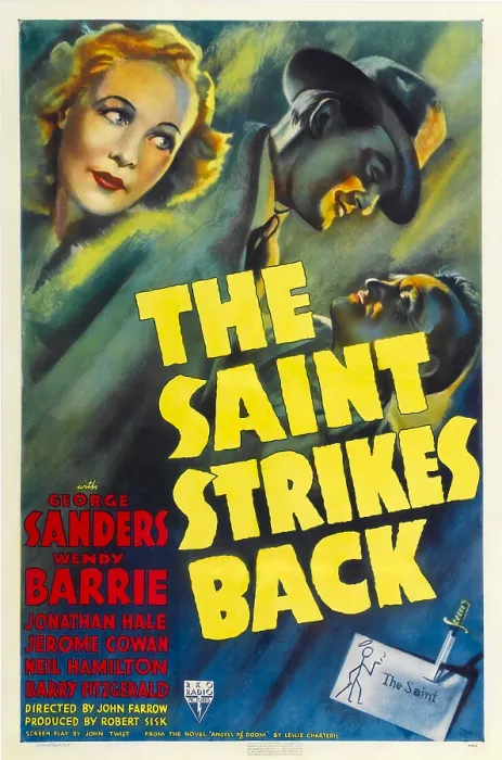 Framed Print : THE SAINT STRIKES BACK, top from left: Wendy Barrie, George Sanders, 1939 Framed Print : THE SAINT STRIKES BACK, top from left: Wendy Barrie, George Sanders, 1939