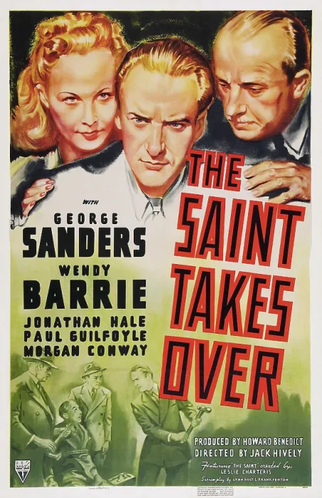 Framed Print : THE SAINT TAKES OVER, US poster art, Wendy Barrie, George Sanders, Jonathan Hale, 1940