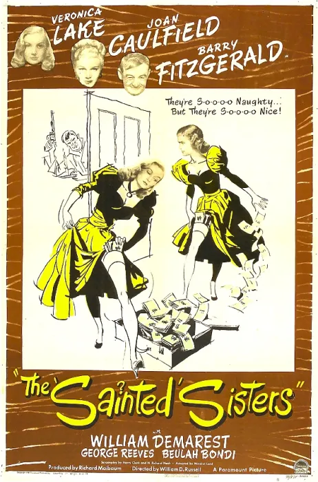 Framed Print : THE SAINTED SISTERS, US poster, Veronica Lake, Joan Caulfield, Barry Fitzgerald, 1948 Framed Print : THE SAINTED SISTERS, US poster, Veronica Lake, Joan Caulfield, Barry Fitzgerald, 1948