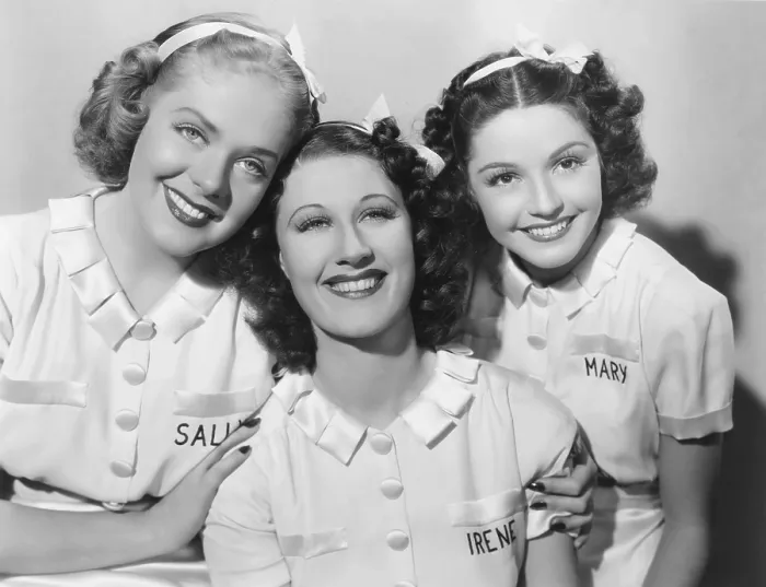 Framed Print : SALLY, IRENE AND MARY, from left: Alice Faye, Joan Davis, Marjorie Weaver, 1938, TM & Copyright 20th Century Fox Film Corp. / courtesy Everett Collection Framed Print : SALLY, IRENE AND MARY, from left: Alice Faye, Joan Davis, Marjorie Weaver, 1938, TM & Copyright 20th Century Fox Film Corp. / courtesy Everett Collection