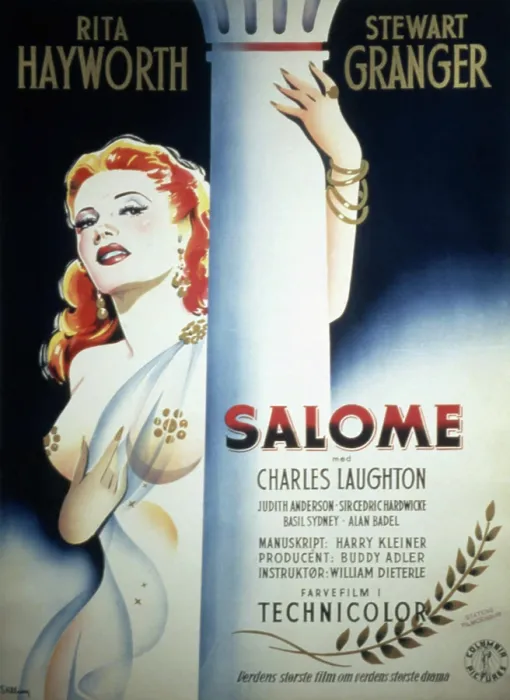 Framed Print : SALOME, Rita Hayworth, 1953 (German poster) Framed Print : SALOME, Rita Hayworth, 1953 (German poster)