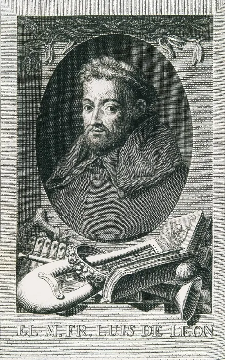 Framed Print : SALVADOR CARMONA, Manuel (1734-1820). Portrait of Fray Luis de Leon. 1771