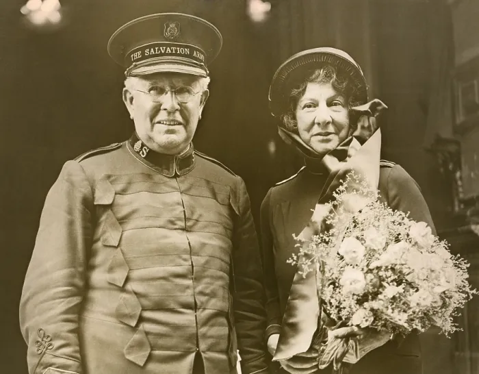 Framed Print : Salvation Army Commander Eva Booth and General Edward Higgins, in London, Aug. 17, 1934