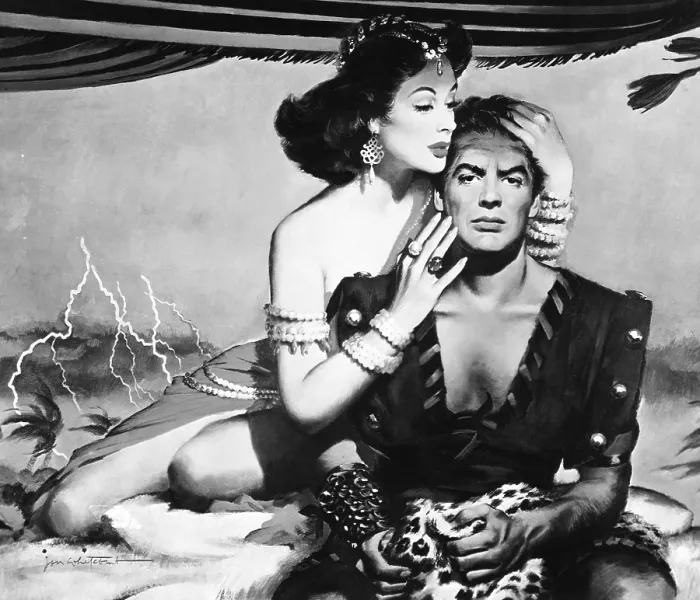 Framed Print : SAMSON AND DELILAH, from left, Hedy Lamarr, Victor Mature, 1949 Framed Print : SAMSON AND DELILAH, from left, Hedy Lamarr, Victor Mature, 1949
