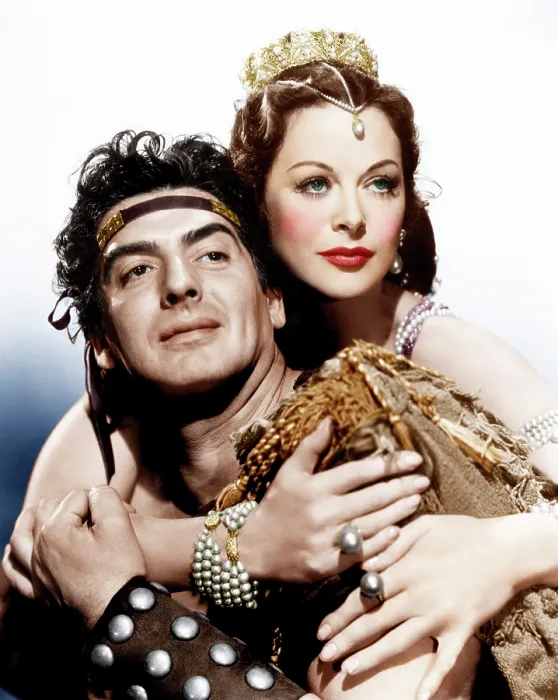 Framed Print : SAMSON AND DELILAH, from left: Victor Mature, Hedy Lamarr, 1949