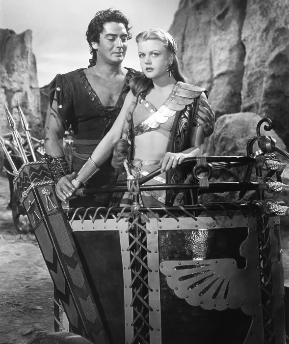Framed Print : SAMSON AND DELILAH, from left: Victor Mature, Angela Lansbury, 1949