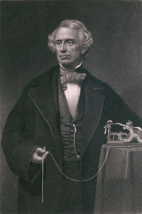 Framed Print : Samuel F. B. Morse (1791-1872), inventor of the magnetic telegraph. Steel engraving by John Sartan Framed Print : Samuel F. B. Morse (1791-1872), inventor of the magnetic telegraph. Steel engraving by John Sartan