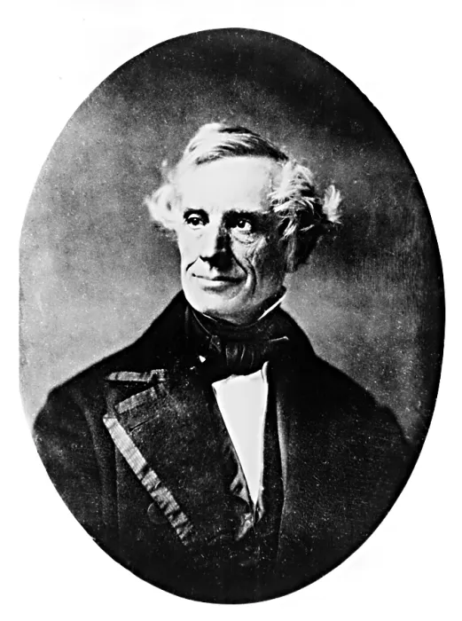 Framed Print : SAMUEL F.B. MORSE, inventor of steel telegraph wires, telegraph machines, and morse code, circa 1857. Everett / CSU Archives