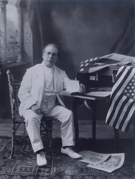 Framed Print : Samuel Gompers (1950-1924), founded the American Federation of Labor (AFL), and served as its president from 1886 until his death in 1924. 1904 by photo by C. Fredericksen