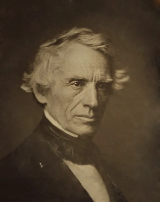 Framed Print : Samuel Morse, 1845, in daguerreotype. In the US, he was generally accepted as the electric telegraph's inventor