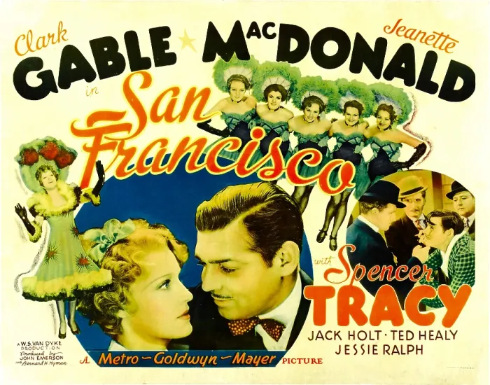 Framed Print : SAN FRANCISCO, from left: Jeanette MacDonald, Clark Gable, 1936 Framed Print : SAN FRANCISCO, from left: Jeanette MacDonald, Clark Gable, 1936
