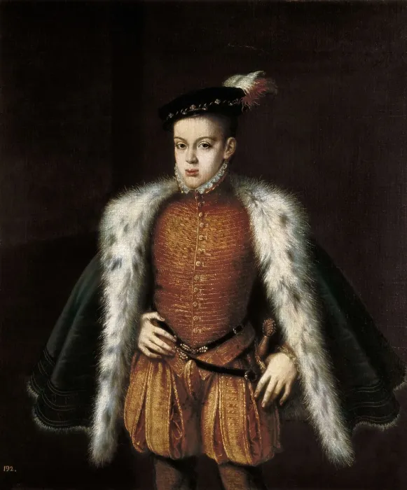 Framed Print : SANCHEZ COELLO, Alonso (1531-1588). Prince Don Carlos. ca. 1557. Oil on canvas. SPAIN. Madrid. Prado Museum. AISA / Everett Collection**US SALES ONLY** Framed Print : SANCHEZ COELLO, Alonso (1531-1588). Prince Don Carlos. ca. 1557. Oil on canvas. SPAIN. Madrid. Prado Museum. AISA / Everett Collection**US SALES ONLY**