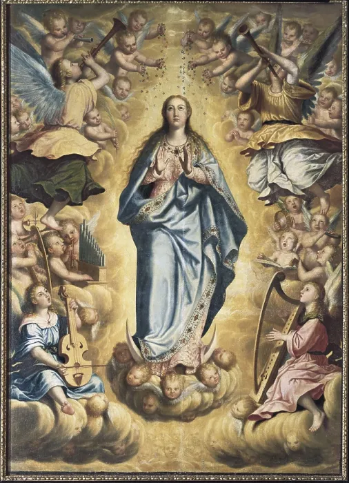Framed Print : SANCHEZ COTAN, Juan (1561-1627). Assumption of the Virgin. Baroque art. Oil on canvas. SPAIN. Granada. Museums of Fine Arts of Granada. AISA / Everett Collection**US SALES ONLY**