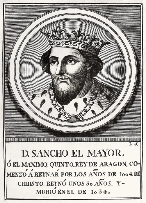 Framed Print : Sancho III Garces (992-1034). Engraving. AISA / Everett Collection**US SALES ONLY**