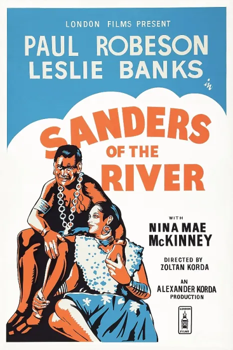 Framed Print : SANDERS OF THE RIVER, British poster art, from left: Paul Robeson, Nina Mae McKinney, 1935