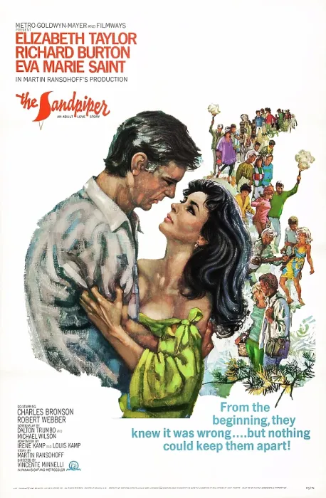Framed Print : THE SANDPIPER, US poster art, from left: Richard Burton, Elizabeth Taylor, 1965 Framed Print : THE SANDPIPER, US poster art, from left: Richard Burton, Elizabeth Taylor, 1965