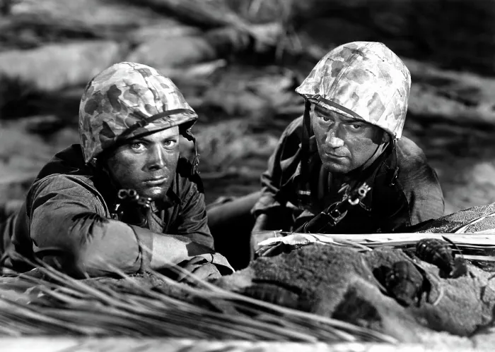 Framed Print : SANDS OF IWO JIMA, John Agar, John Wayne, 1949