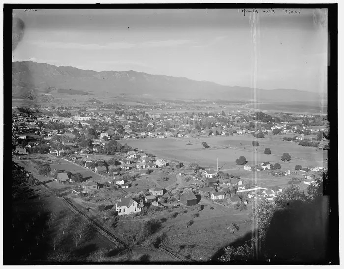 Framed Print : Santa Barbara, California from the West, c. 1880s