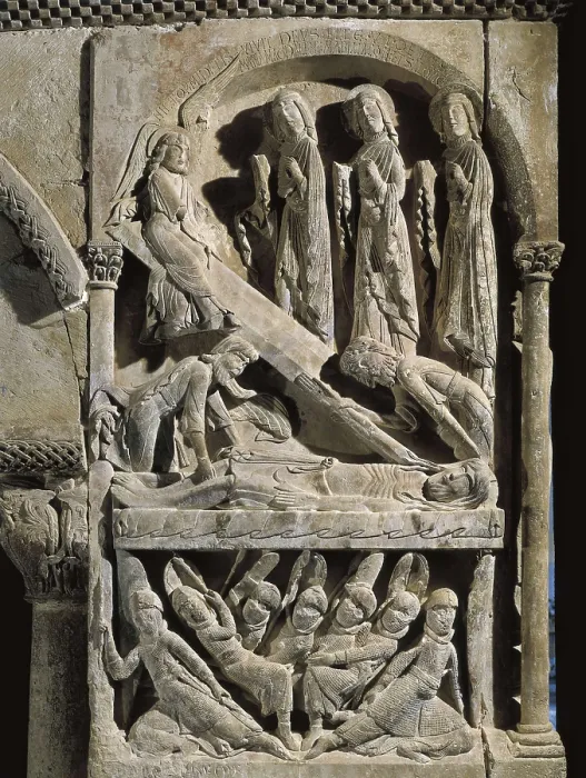 Framed Print : SANTO DOMINGO DE SILOS, Master of (12th century). Deposition of Christ. 12th c. SPAIN. Santo Domingo de Silos. Monastery of Santo Domingo (St. Dominic). Romanesque art Framed Print : SANTO DOMINGO DE SILOS, Master of (12th century). Deposition of Christ. 12th c. SPAIN. Santo Domingo de Silos. Monastery of Santo Domingo (St. Dominic). Romanesque art